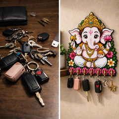 BalGanesh™ (White Edition) Blessings – Devotional Wall Organizer