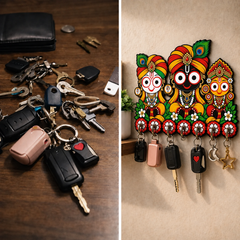 Jagannath Trio™ Blessings – Devotional Wall Organizer