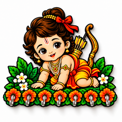 Baby Raam — Devotional Wall Key Holder!
