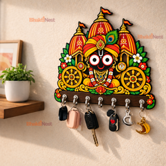 Jagannath Rath Yatra — Devotional Wall Key Holder
