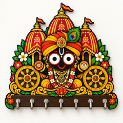 Jagannath Rath Yatra — Devotional Wall Key Holder