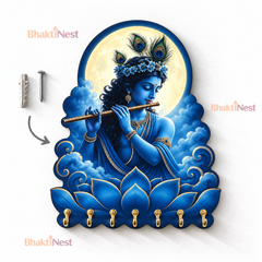 Krishna Neel Kripa — Devotional Wall Key Holder