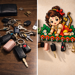 Baby Raam — Devotional Wall Key Holder!