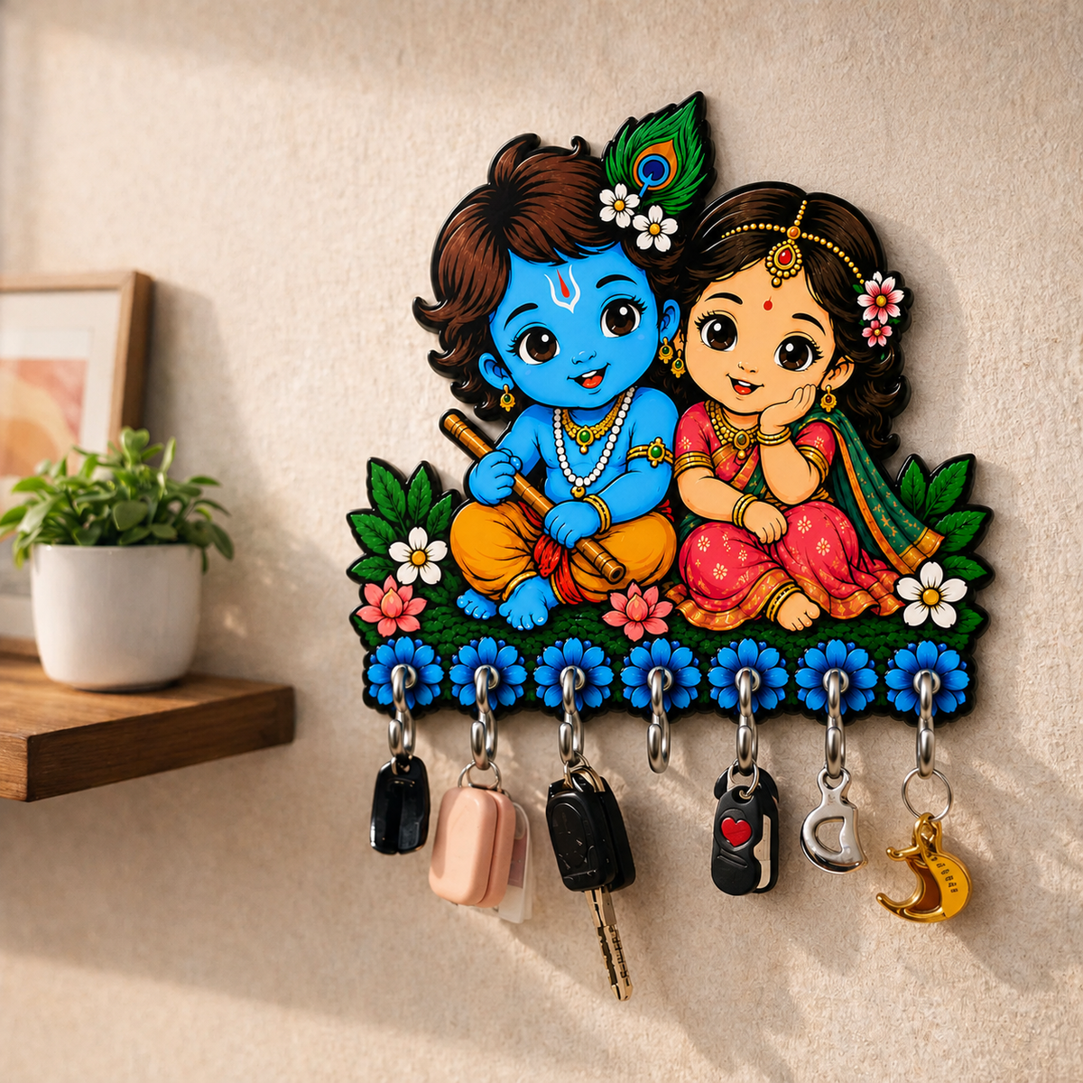 RadhaKrishna™ Blessings – Devotional Wall Organizer