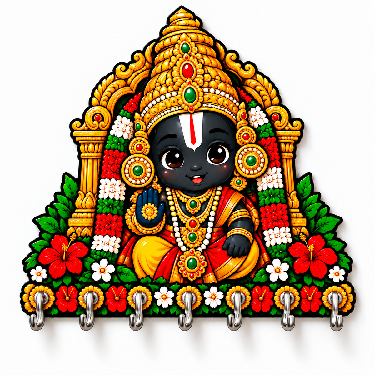 Tirupati Balaji — Devotional Wall Key Holder!