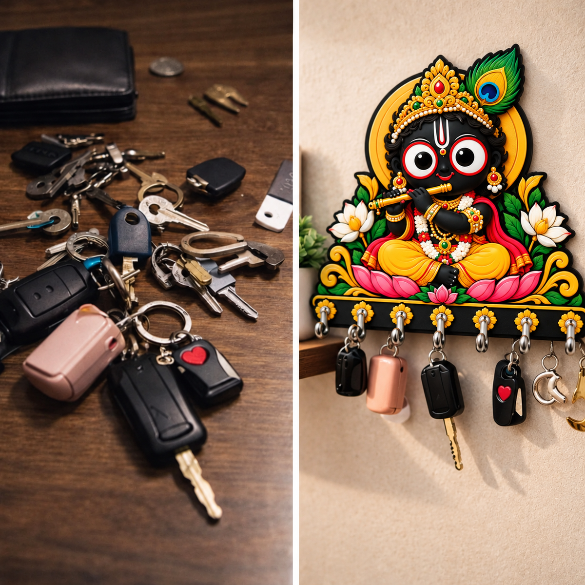 BalJagannath FluteDhaari — Devotional Wall Key Holder!