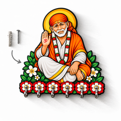 Sai Baba  — Devotional Wall Key Holder