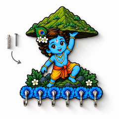 Krishna Govardhan™ Blessings – Devotional Wall Organizer