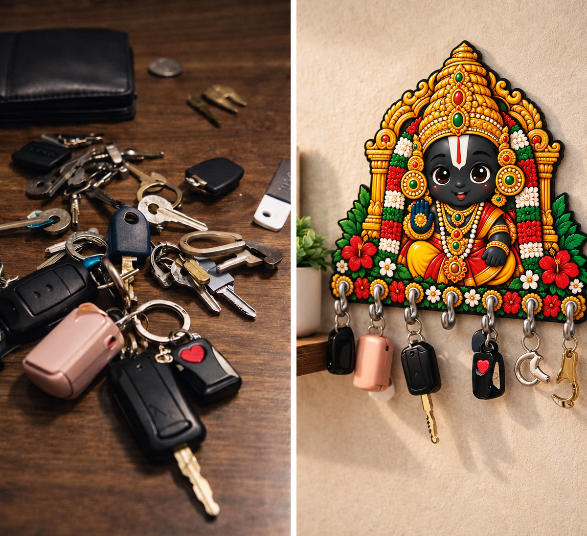 Tirupati Balaji — Devotional Wall Key Holder!