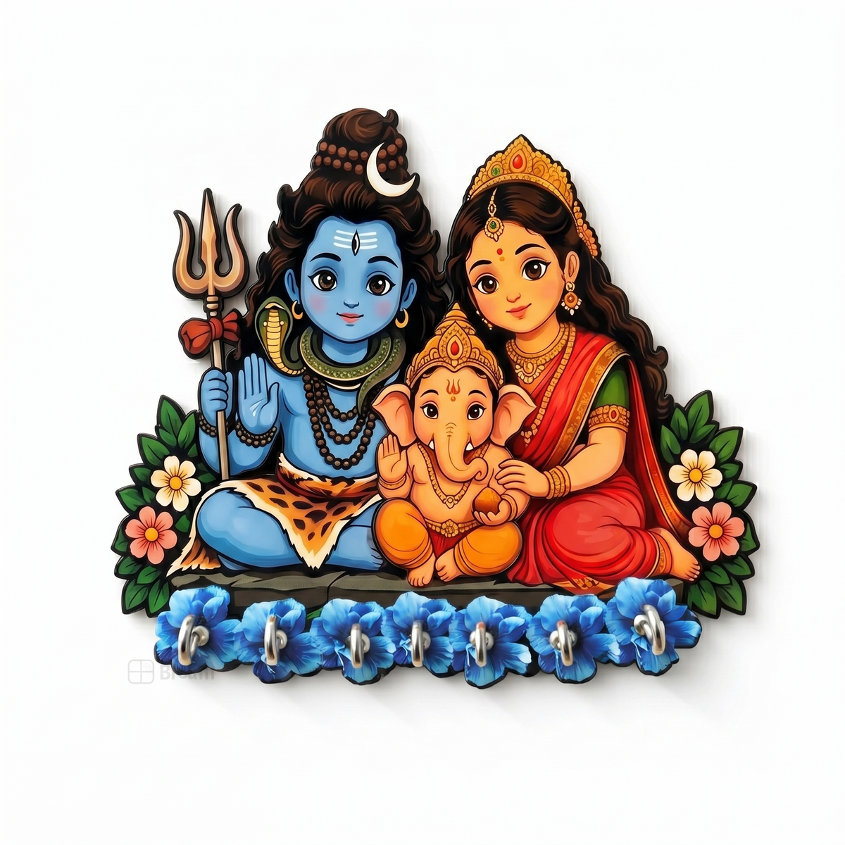 Shiv Parivar™ Blessings – Devotional Wall Organizer