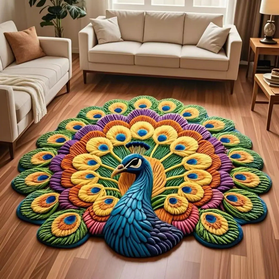Peacock Floor Mat