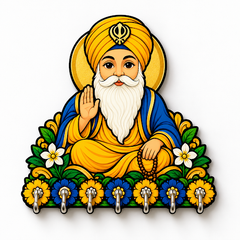 Guru Nanak — Devotional Wall Key Holder
