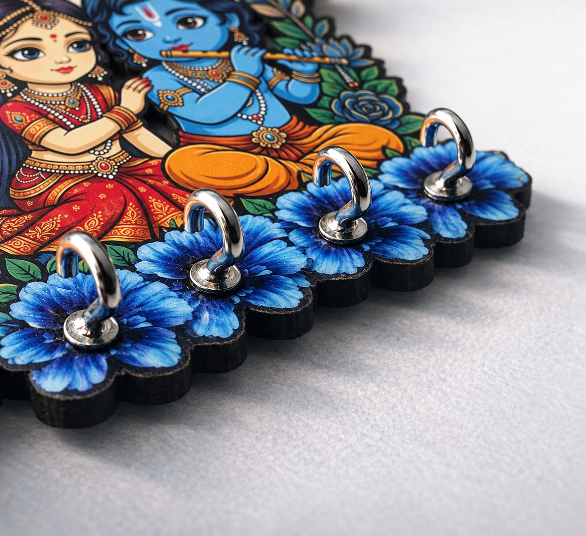 Radha Krishna  — Devotional Wall Key Holder