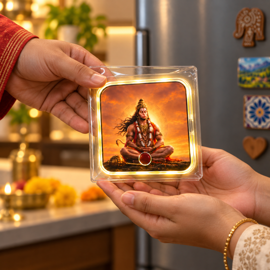 Hanuman Divine Fridge Magnet gift presentation